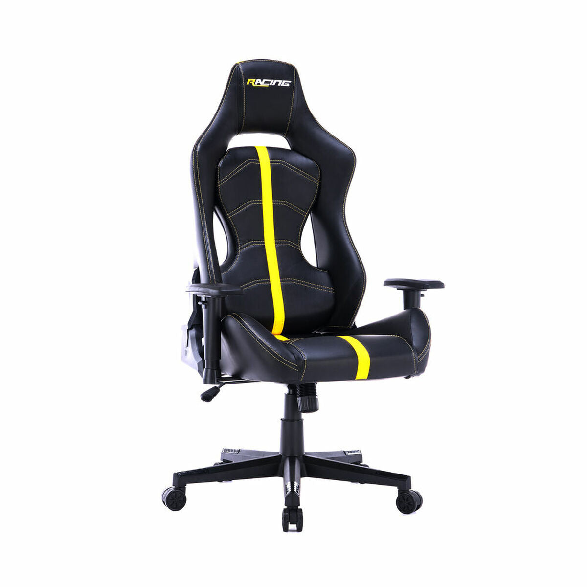 Gaming Chair Racing Yellow Black Multicolour GC390 | GAMER CREST