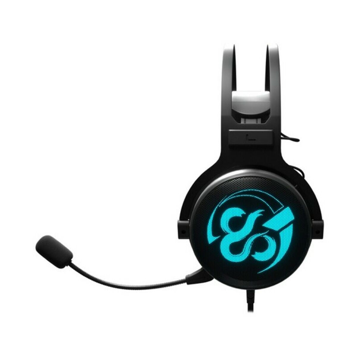 Gaming Headset with Microphone Newskill Kimera V2 LED RGB Black | GAMER CREST