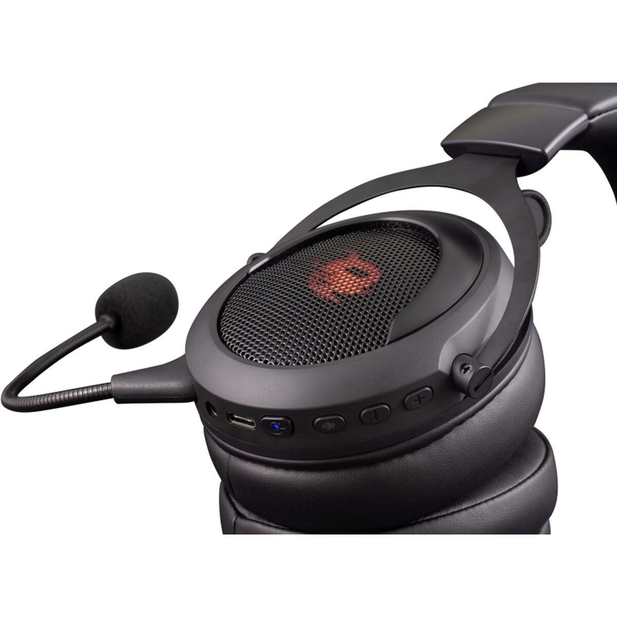Gaming Earpiece with Microphone CoolBox G01 Pro Black | GAMER CREST