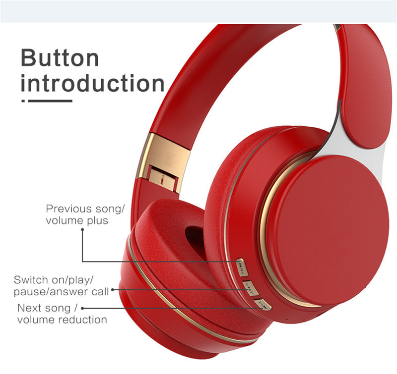 Dragon TX7PRO Wireless Bluetooth 5.0 Gaming Headset with TF Card Slot - Red/Black/White | GAMER CREST