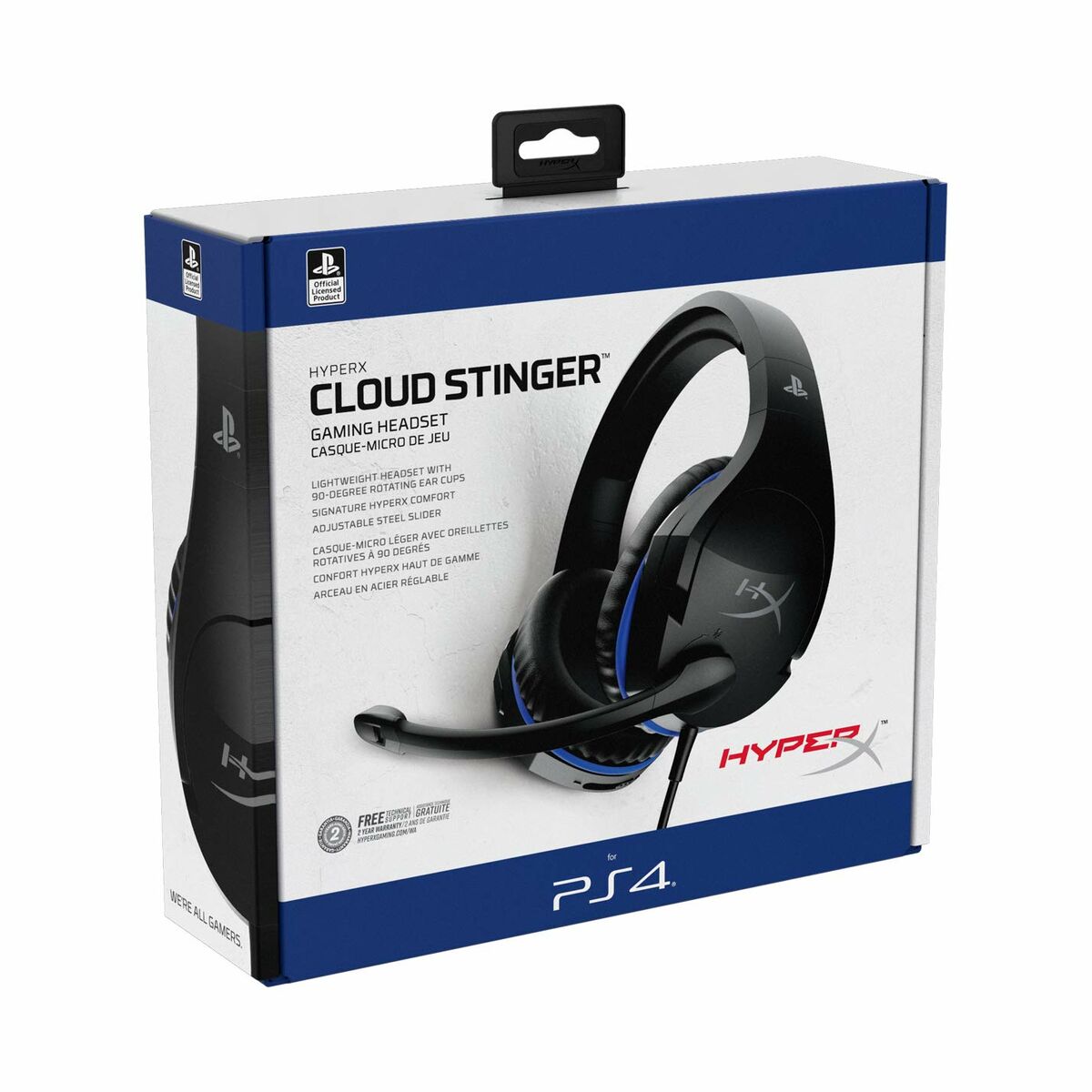 Gaming Headset with Microphone HyperX Cloud Stinger Black/Blue | GAMER CREST