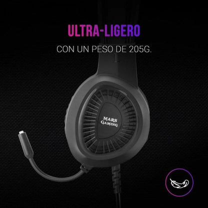 Gaming Earpiece with Microphone Mars Gaming MH120 PC PS4 PS5 XBOX | GAMER CREST