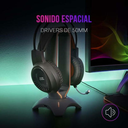 Gaming Earpiece with Microphone Mars Gaming MH120 PC PS4 PS5 XBOX | GAMER CREST