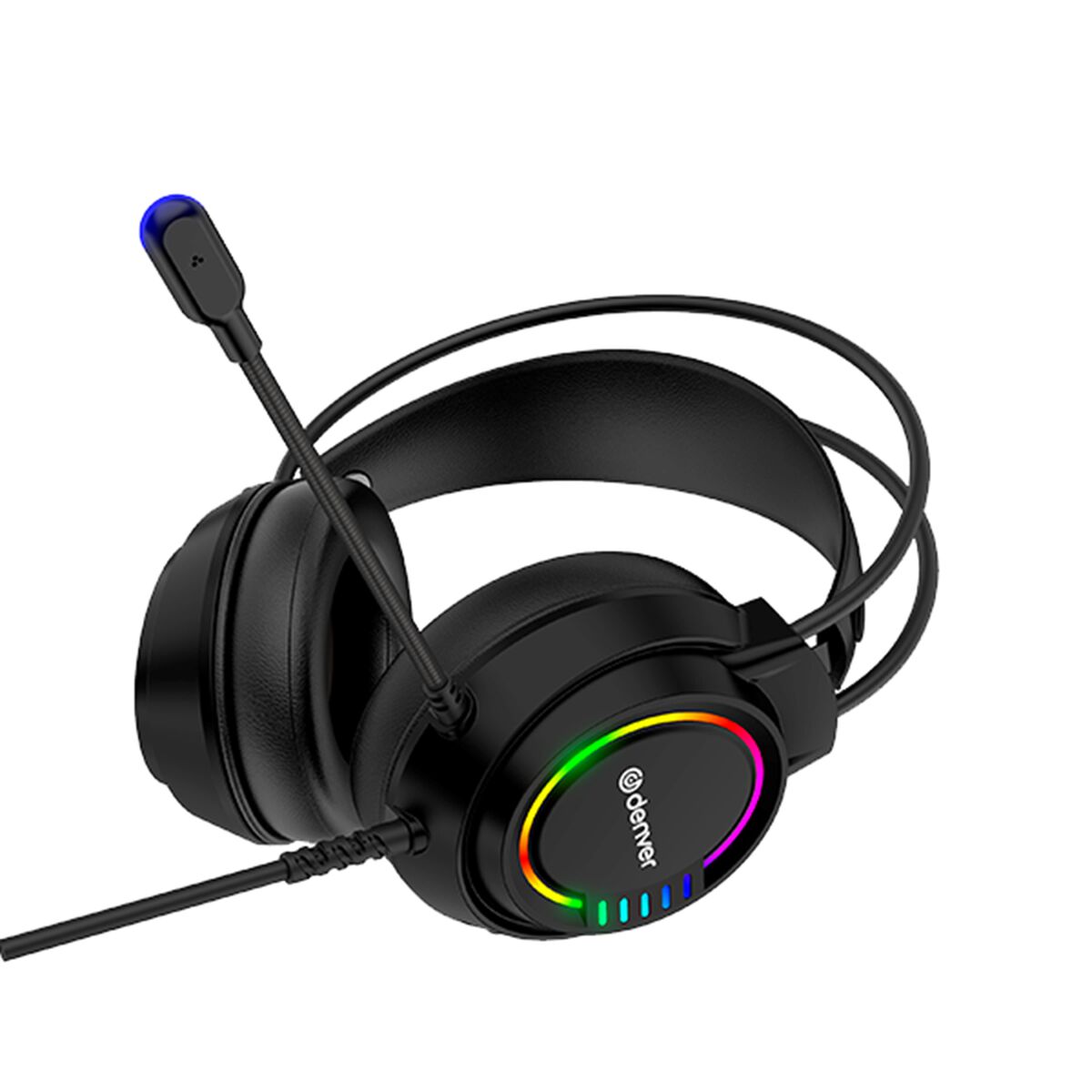 Headphones with Microphone Denver Electronics GHS130 Black Gaming | GAMER CREST