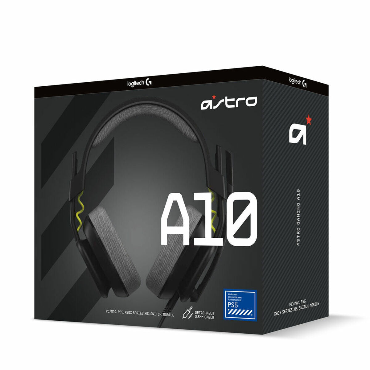 Gaming Headset with Microphone Logitech A10 Black | GAMER CREST