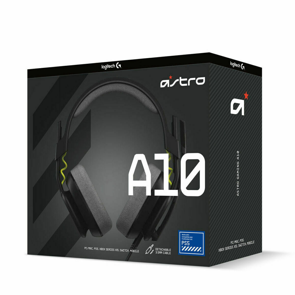 Gaming Headset with Microphone Logitech A10 Black | GAMER CREST