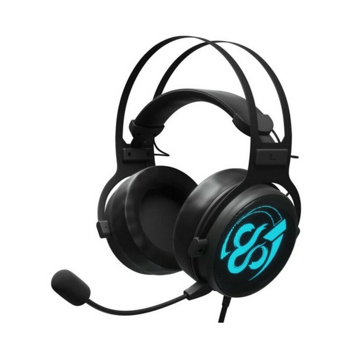 Gaming Headset with Microphone Newskill Kimera V2 LED RGB Black | GAMER CREST